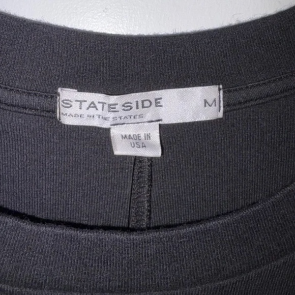 NWT-Stateside Crewneck Long Sleeve Tee - Made in USA - Picture 3 of 8